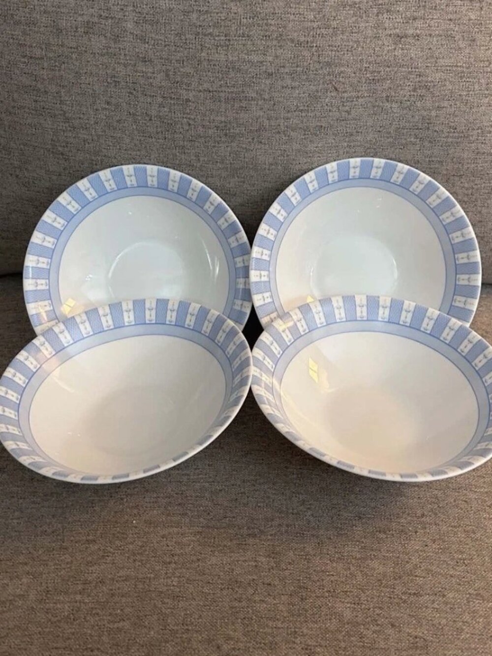 Martha Stewart Everyday "Garden Trellis" Set 4 Soup/Cereal Bowls France 2005